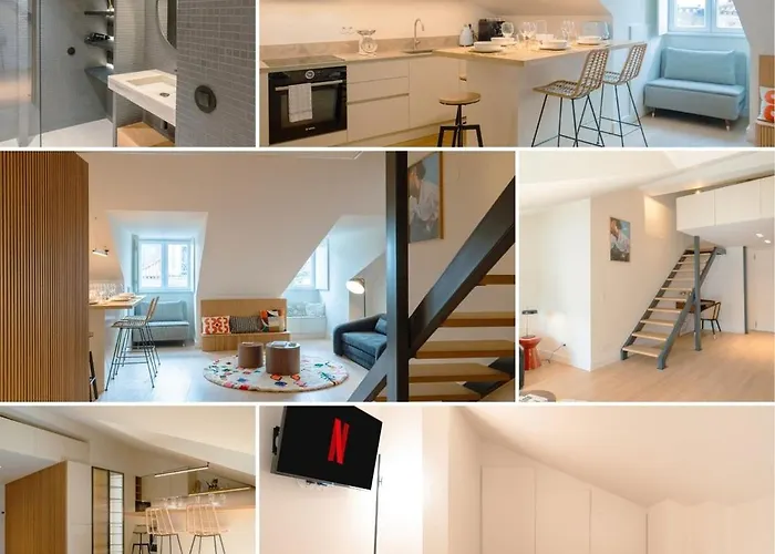 Chic 1br Duplex W/ac Santa Catarina | By Airnest * Лиссабон