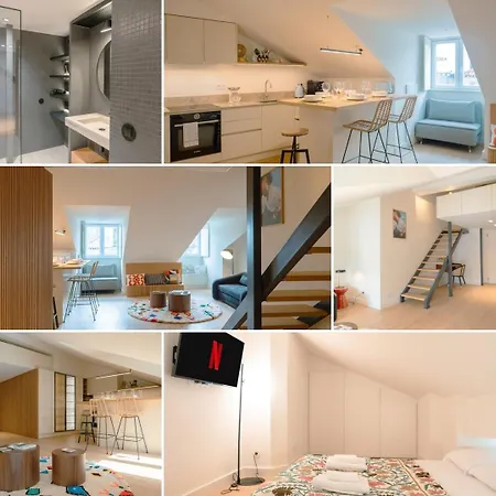 Chic 1br Duplex W/ac Santa Catarina | By Airnest * Lissabon